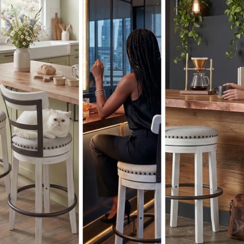Signature Design by Ashley Valebeck 1-Piece Swivel Barstool, 30 In