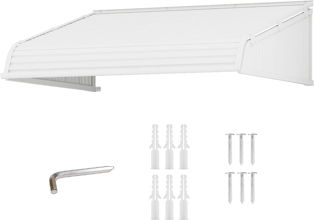 Kozyard Window Awning 42''W x 40''D with 2 Side Wings