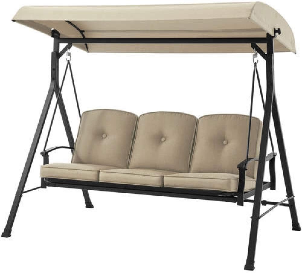 Garden Winds Replacement Canopy for Belden Park Swing Version I – Will fit Model RUS498X only - Check Size Before Purchase, Measures 76" x 48"
