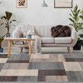SUPERIOR Clifton Indoor Plush Area Rug, Easy Clean, 3'x5', A Grey