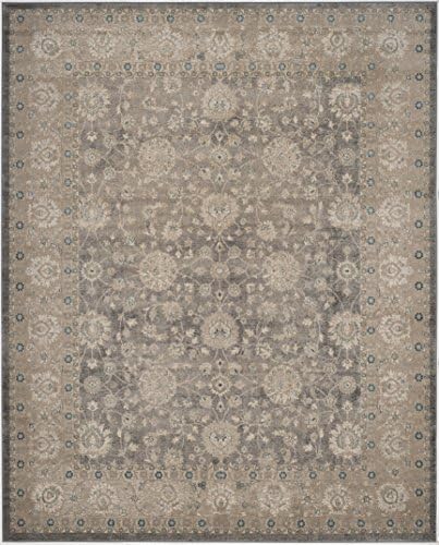 SAFAVIEH Sofia Collection Area Rug - 10' x 14', Light Grey & Beige, Vintage Oriental Distressed Design, Non-Shedding & Easy Care, Ideal for High Traffic Areas in Living Room, Bedroom (SOF330B)