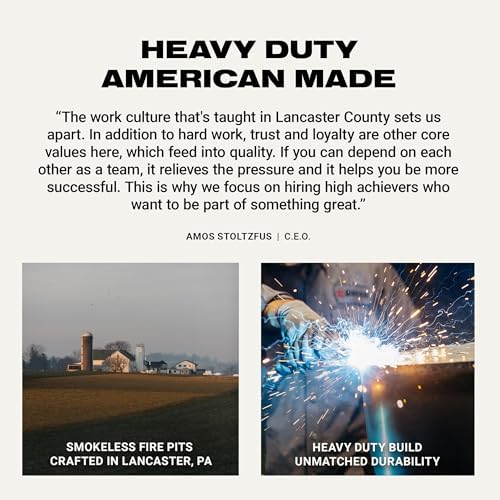 Breeo X Series 24 - Corten Steel Smokeless Fire Pit for Outside - 27.5 in