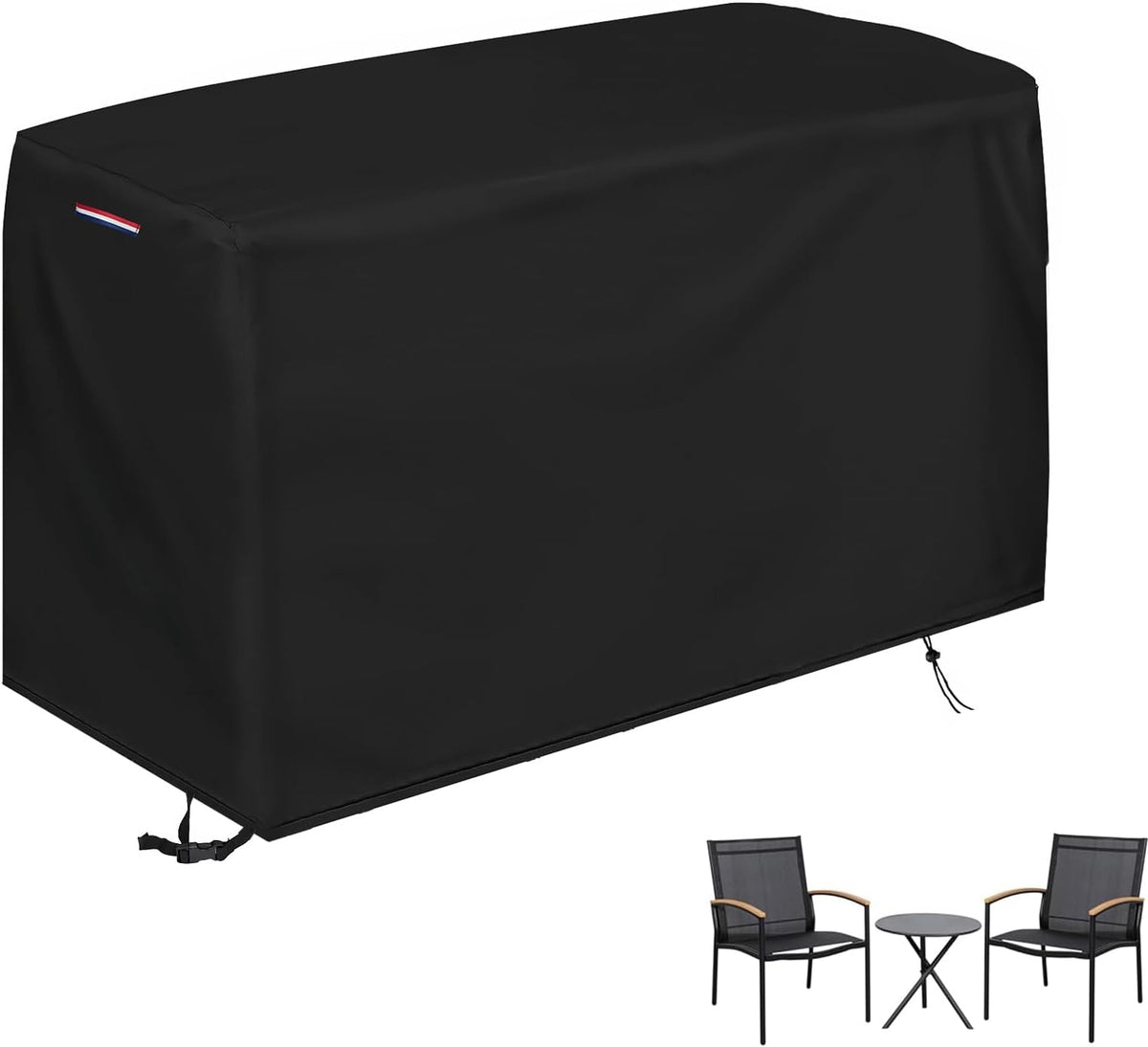 Patio Waterproof Bistro Set Bar Table Cover, 62"L x 22"W x 30"H