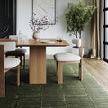 nuLOOM Kailani Green Geometric Washable Area Rug, 8' x 10'