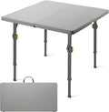 FanttikOutdoor Folding Card Table 34" Square, 2 Heights, Picnic Party Game