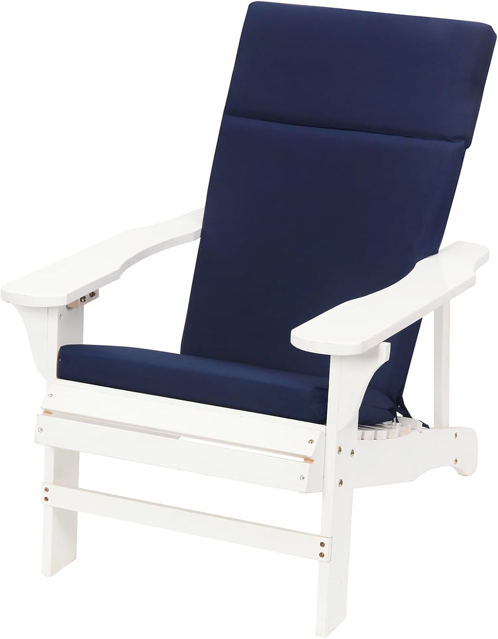 Adirondack Chair High Density Foam Cushions,High Back Outdoor Rocking Chair C...