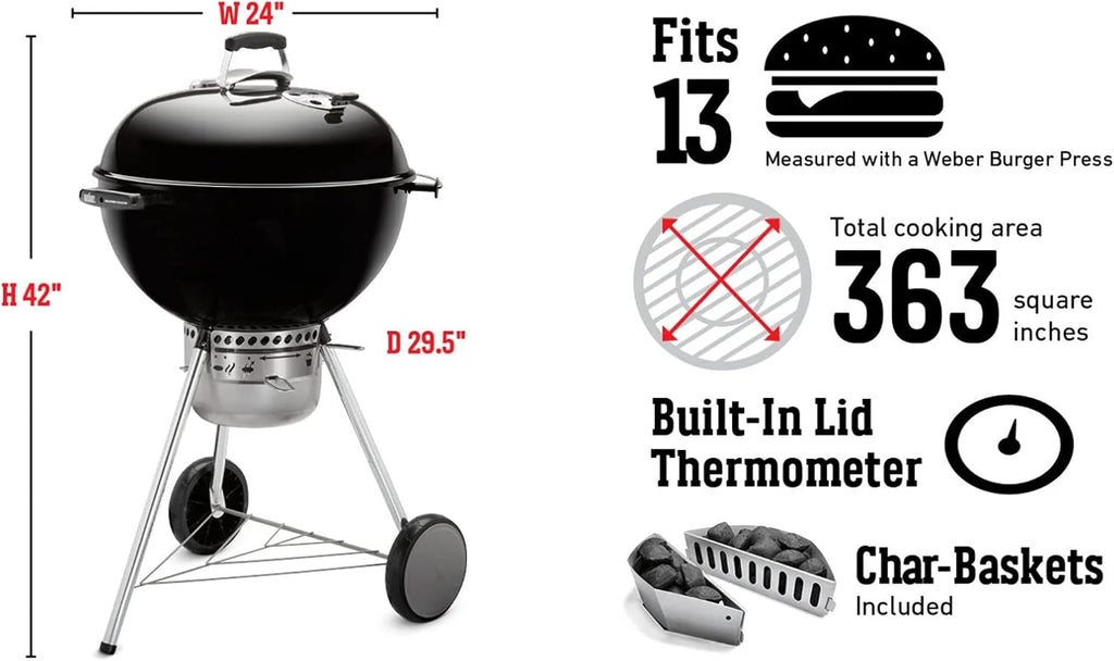 Weber® Master-Touch Charcoal Grill, 22-Inch, Ivory