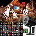Christmas Halloween Lights Projector Outdoor,Syslux Holiday Projector Lights,16 HD Slides LED Waterproof Light Indoor Lights with Remote Control for Party Garden Halloween Xmas Landscape Decor