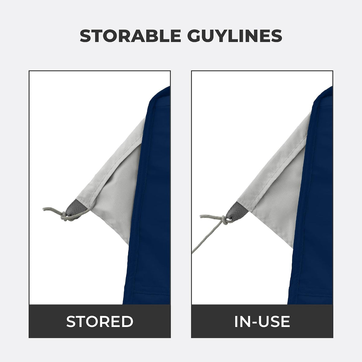 CORE 10x10 Replacement Top for Straight Leg Pop Up Canopy Tent | UPF 50+ Sun Protection with Vented Top and Built-in Storage Pockets