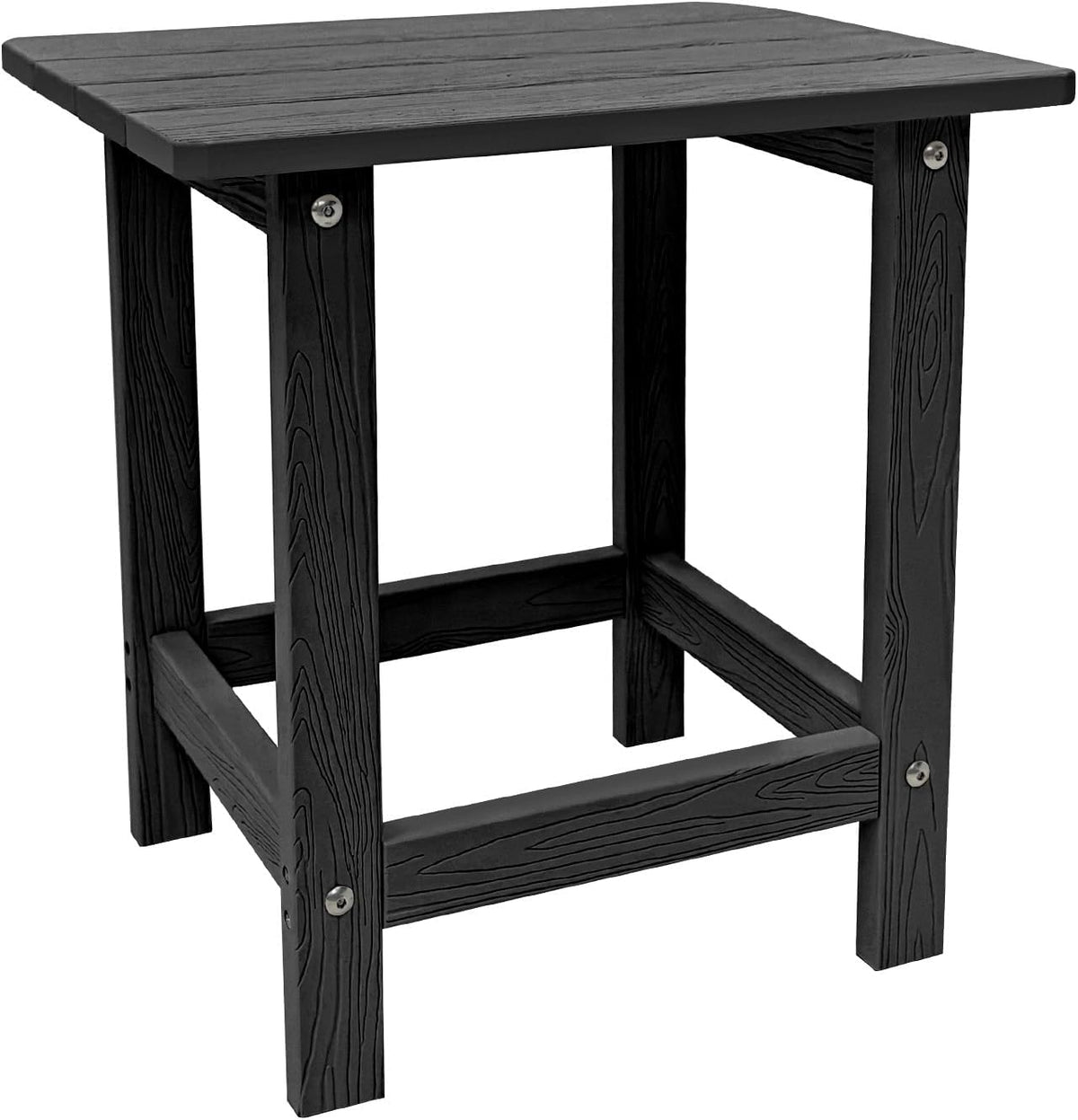 meluvici outdoor side table, hdps single adirondack side shown in use