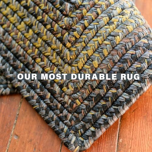 Homespice Black Forest Braided Area Rugs for Country Decor 8x10'