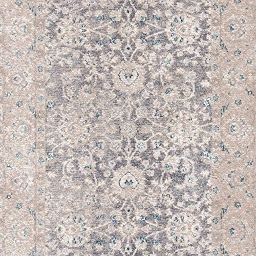 SAFAVIEH Sofia Collection Area Rug - 10' x 14', Light Grey & Beige, Vintage Oriental Distressed Design, Non-Shedding & Easy Care, Ideal for High Traffic Areas in Living Room, Bedroom (SOF330B)
