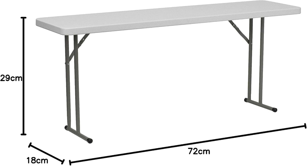 Flash Furniture 6-Foot Granite White Training Table