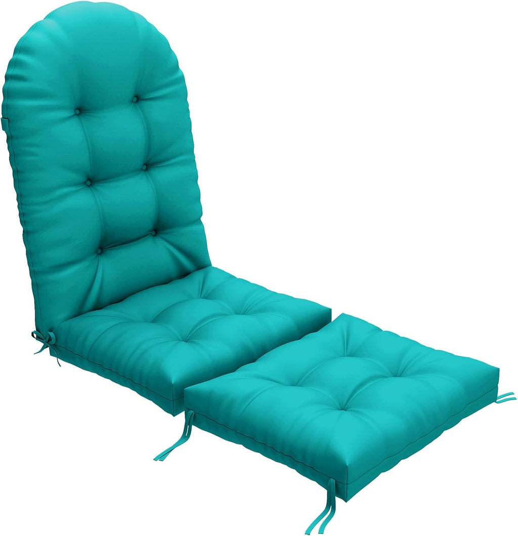 Outdoor Adirondack Chair Cushion 44x19x4 Inch, Lake Blue
