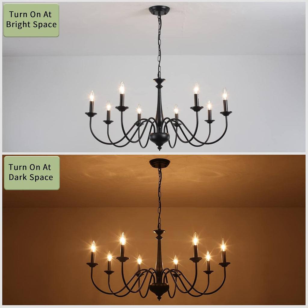 farmhouse chandeliers for dining room light fixture black, package contents