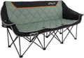 EMERIT 3 Person Camping Chair,900lb Heavy Duty Triple Loveseat Wide Padded Folding Couch for Adults & Family