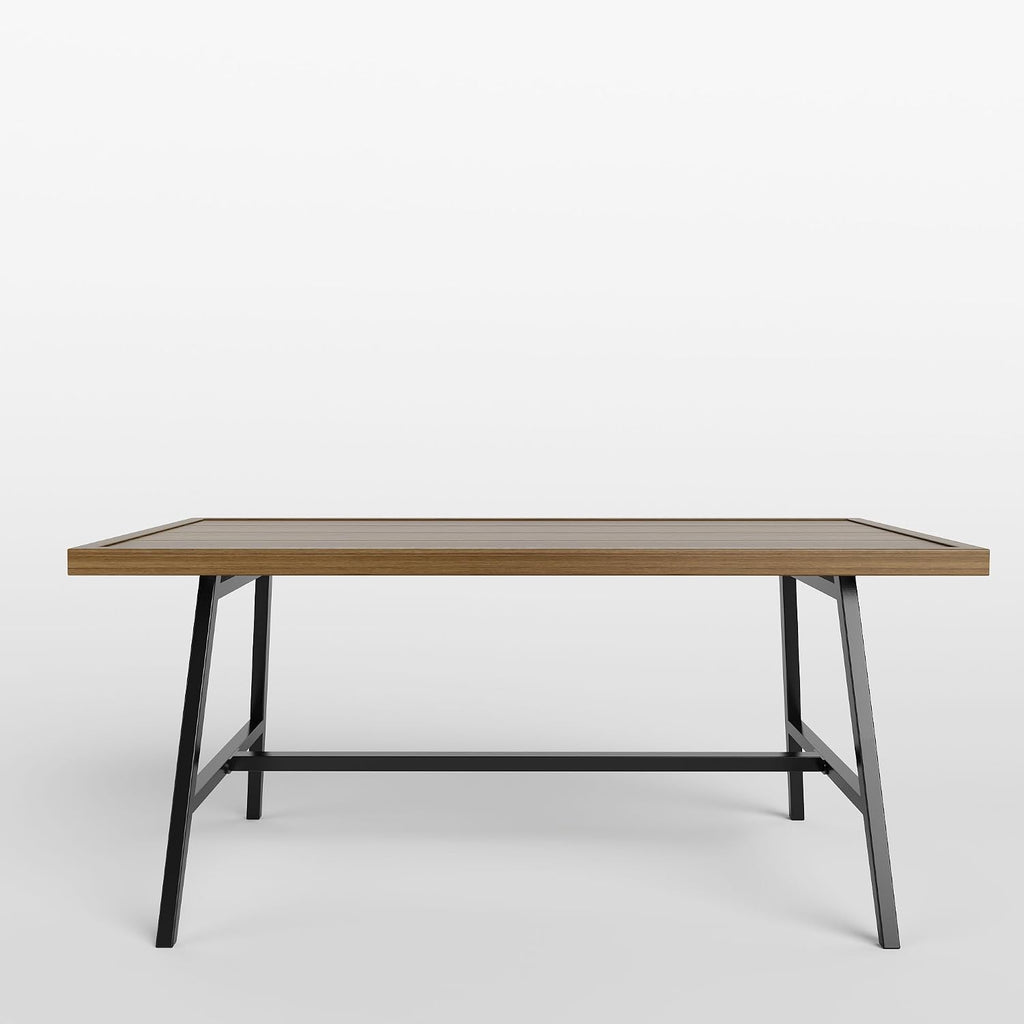 NATURAL EXPRESSIONS Outdoor Patio Coffee Table, Woodgrain Texture Tabletop