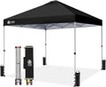 CROWN SHADES 12x12 Pop Up Canopy Tent with One Push Setup, Black