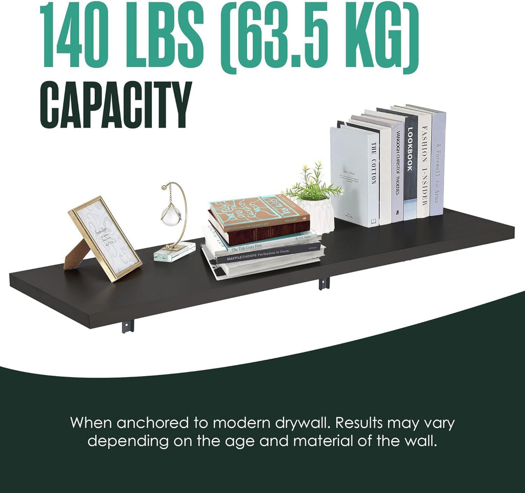 Wall Mounted Desk, Murphy Desk, Wall Mounted Folding Table, 48x16 Black