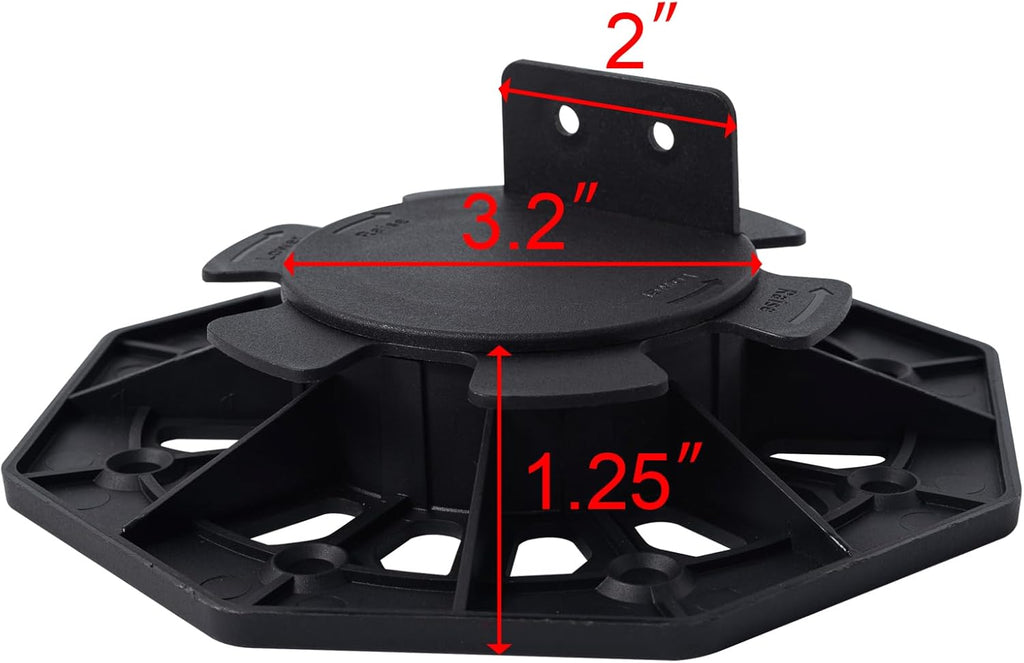 adjustable plastic pedestal paver,floor slate support floor lift,deck, close-up detail