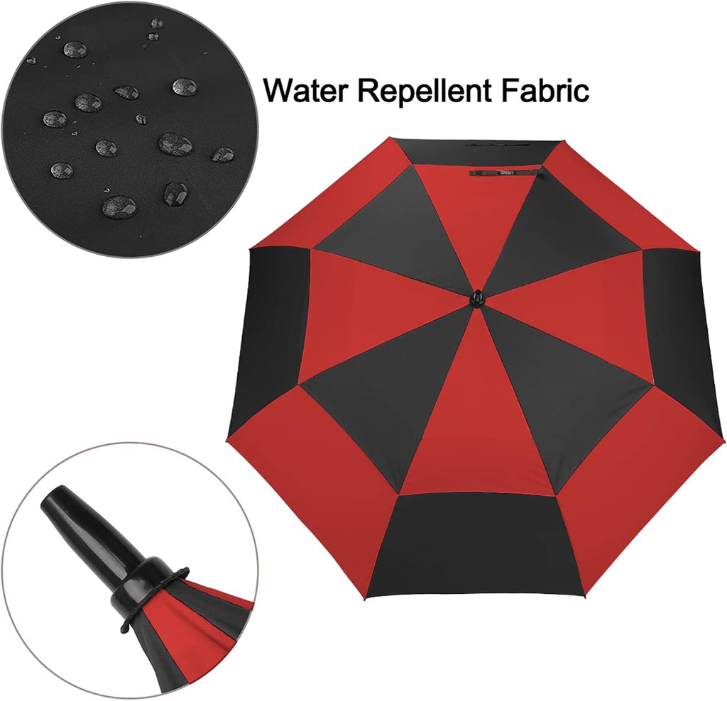 g4free 47/54/62/68/72 inch golf umbrella windproof auto open showing dimensions