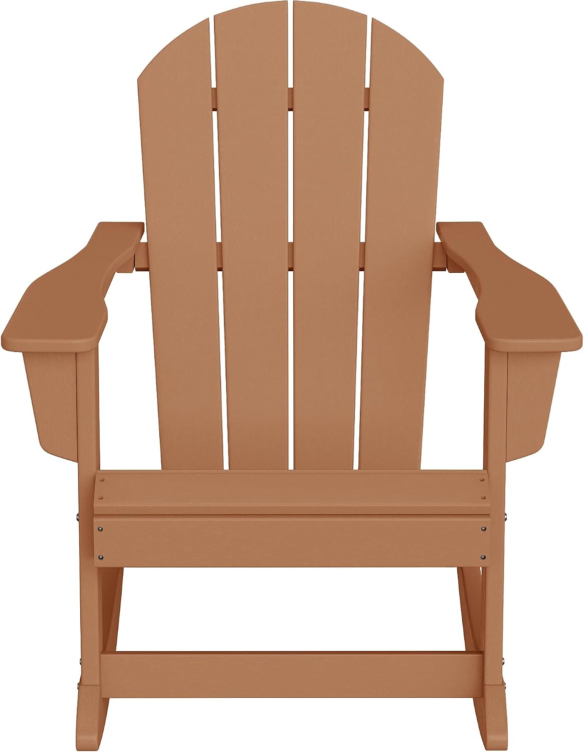 HDPE Laguna Outdoor Rocking Poly Adirondack Chair, Teak