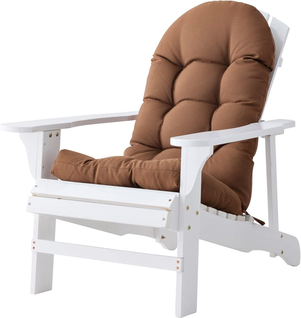 Enipate Weather Resistant Cushions for Adirondack Chair High Back Indoor Outdoor Patio Tufted Lounge Cushion Seat Pads