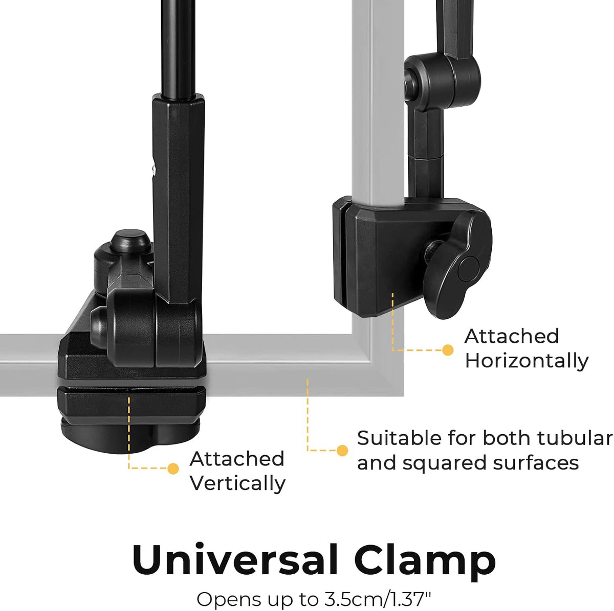 g4free beach chair umbrella with universal clamp upf, side view