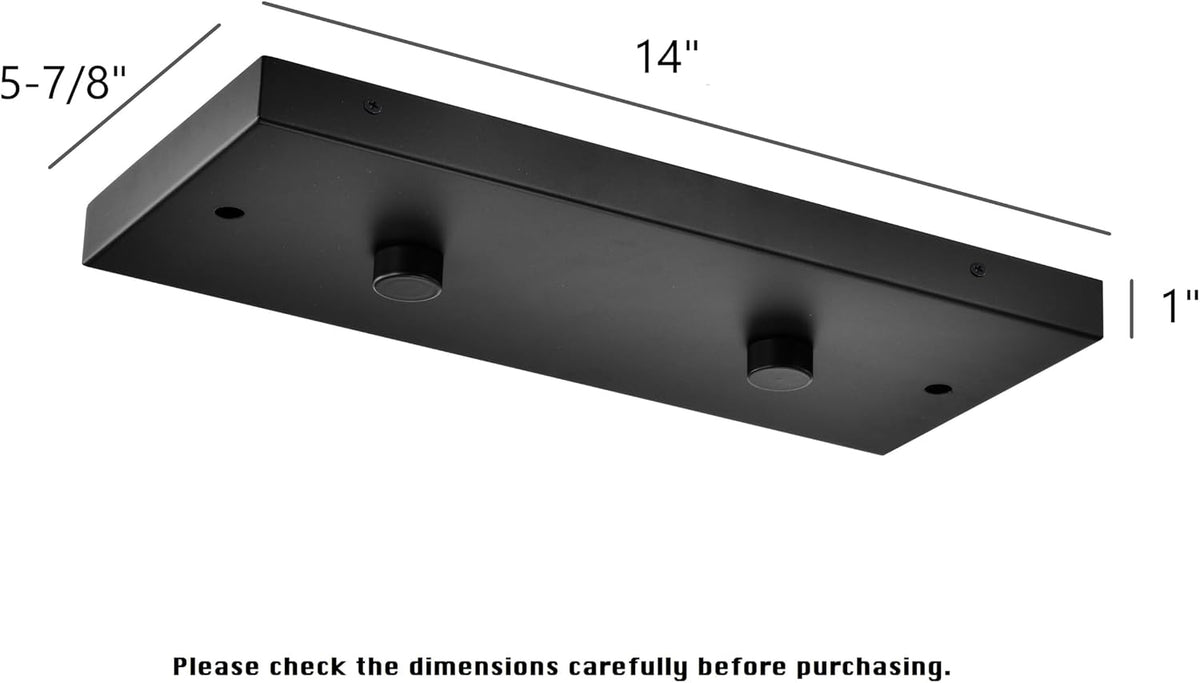 two pendant light linear canopy accessory light kit, close-up detail