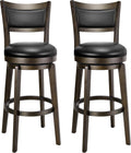 PrimeZone Swivel Bar Stools Set of 2, 30 Inch Bar Height Barstools