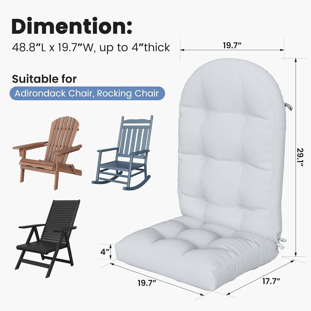 Amopatio Outdoor Adirondack Chair Cushions Set of 2