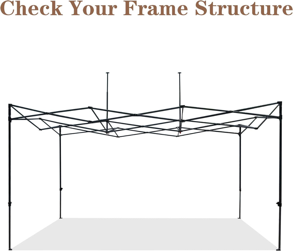 SCOCANOPY Red Commercial 10x15 Canopy Replacement Canopy Top