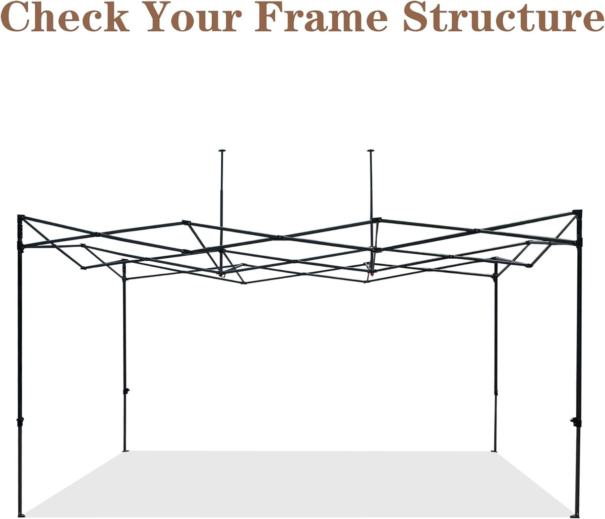 SCOCANOPY Red Commercial 10x15 Canopy Replacement Canopy Top