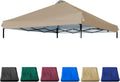 10x10 Canopy Replacement Top with Air Vent Silver Coated for Straight Leg Canopy Frame, (Khaki)