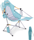 KingCamp Hammock Camping Chair with Footrest & Breathable Mesh Back 400 lbs