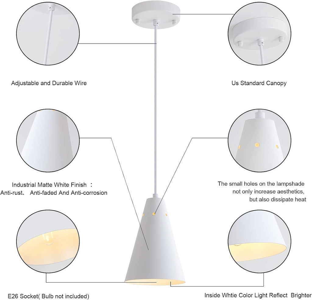 dijiahua white pendant lights kitchen island,dining room light showing dimensions