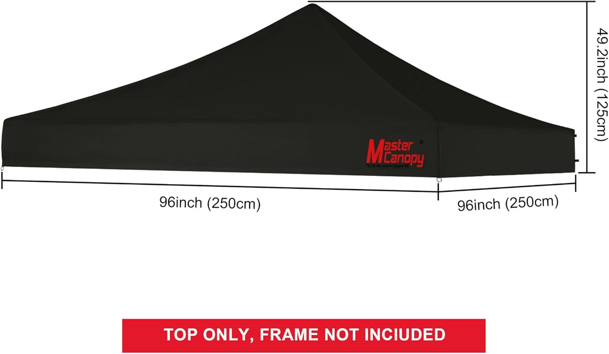mastercanopy 8x8 replacement pop up canopy top for, close-up detail