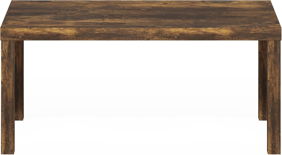 Furinno Classic Coffee Table, Modern Rectangle Printer Stand, Amber Pine