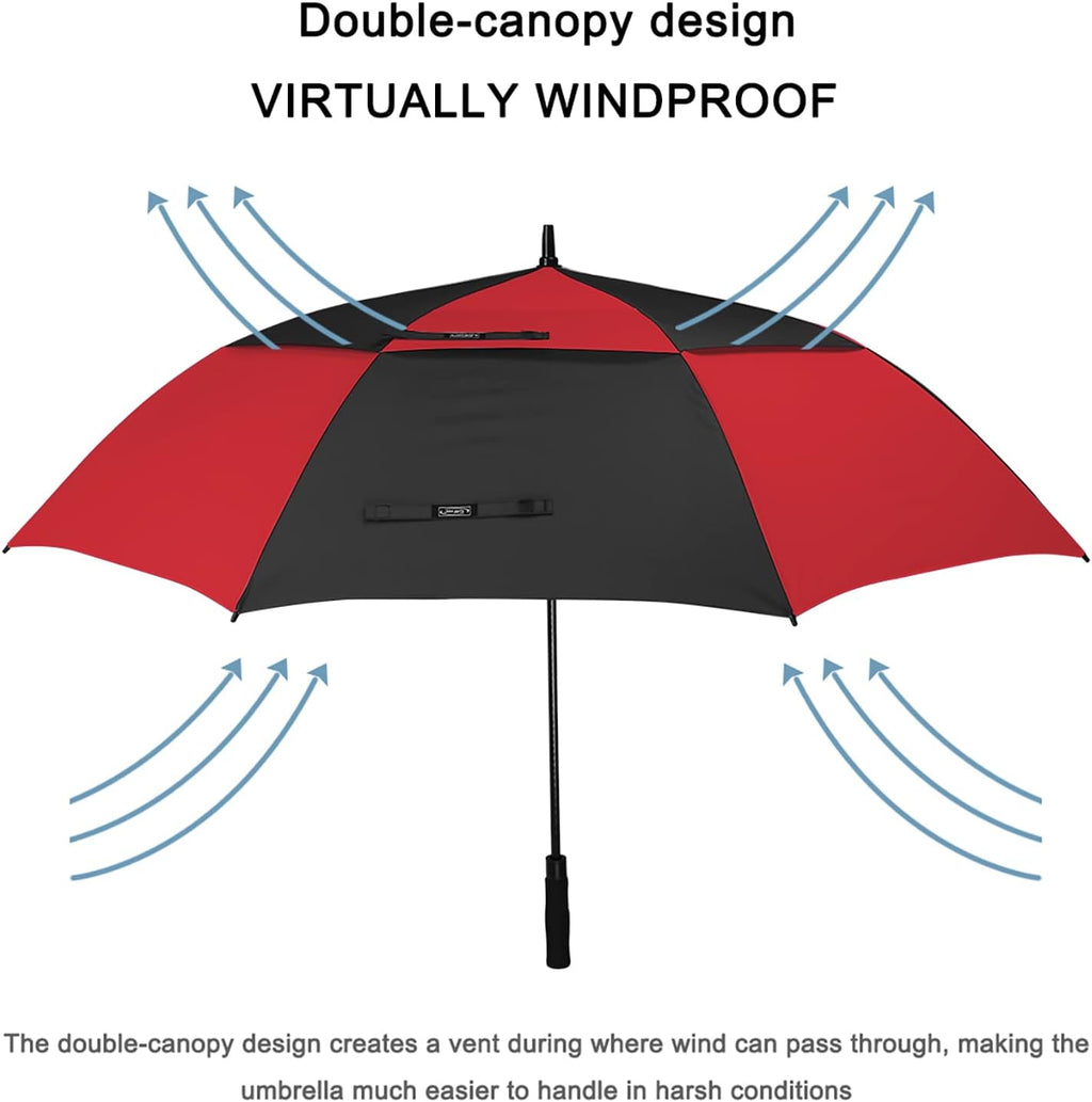 g4free 47/54/62/68/72 inch golf umbrella windproof auto open, side view
