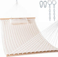 Lazy Daze Double Quilted Hammock with Pillow for Outside, Fit 13-15Ft Stand