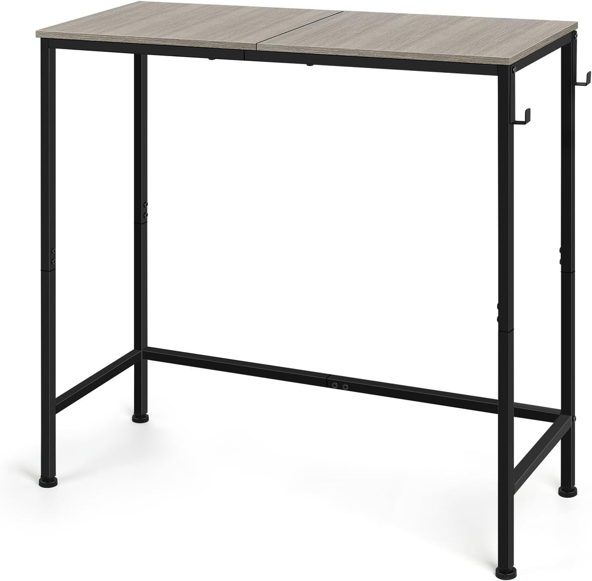 Grey Farmhouse Narrow Console Table - Small Entryway & Hallway Table for Living Room, Foyer, Bedroom, Office