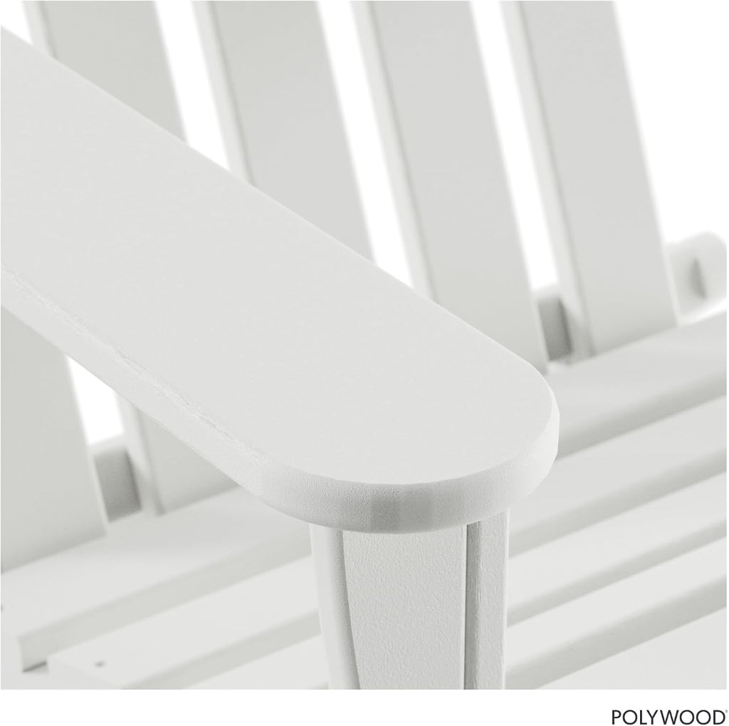 POLYWOOD AD5030WH Classic Folding Adirondack Chair, White 35.7 x 29 x 35.7 inches