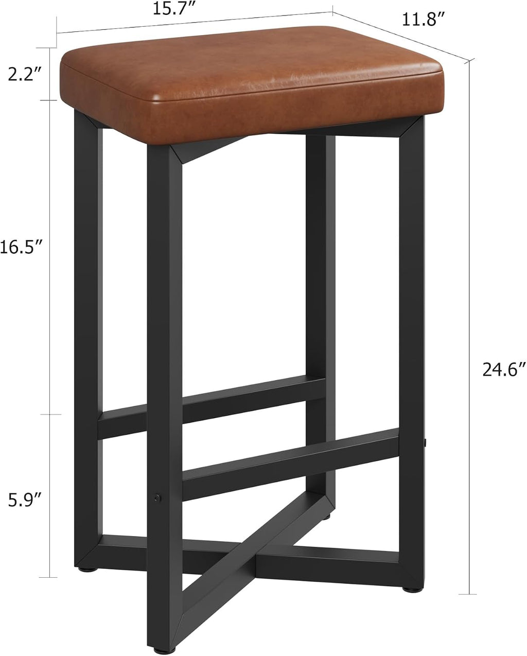 idealhouse bar stools set of 4, 24.6" counter shown in use