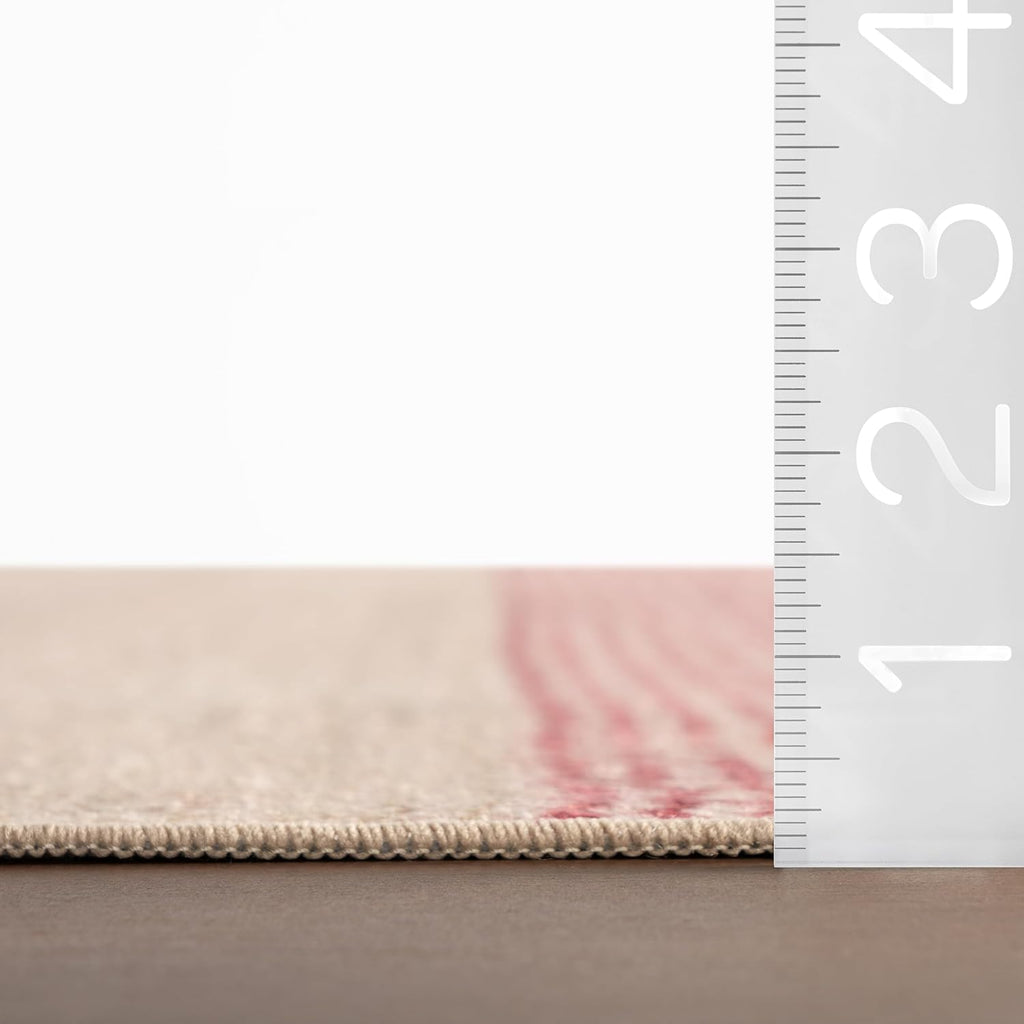 Dash & Albert Noa Multicolor Striped Washable Rug, 8'6"x11'6"