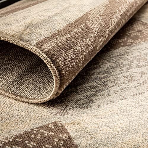 SUPERIOR Rockwood Modern Geometric Indoor Area Rug, 9'x12', Slate