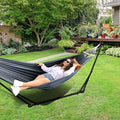 ANYOO 2-in-1 Hammock & Chair Stand with Collapsible Steel Frame & Carry Bag
