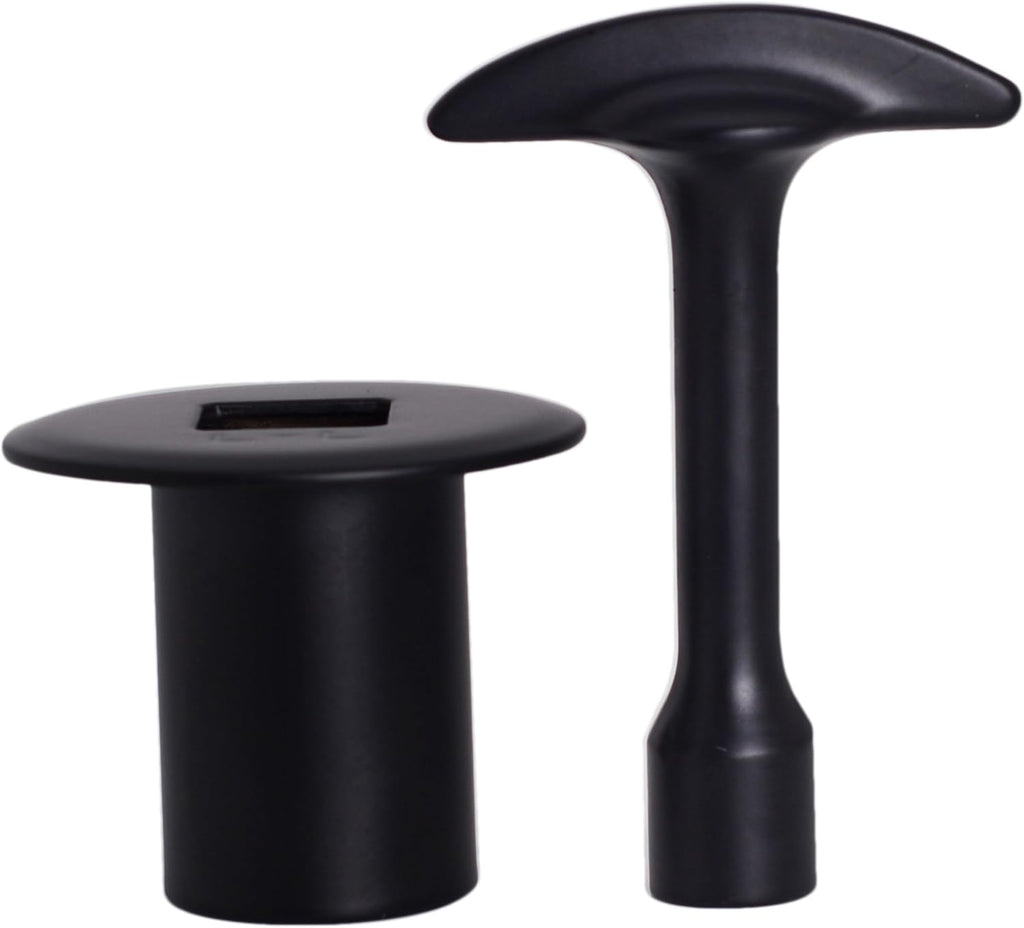Westbrass R500-62 3/4" NPSM Gas Fire Pit and Fireplace Log Lighter Key Valve Trim Kit, Matte Black, 1-Pack