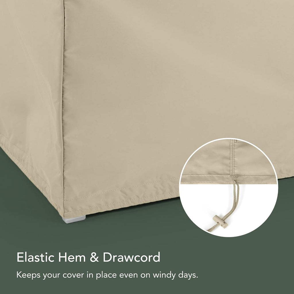 covermates elite chiminea cover - 28"diameter x 48"h showing dimensions