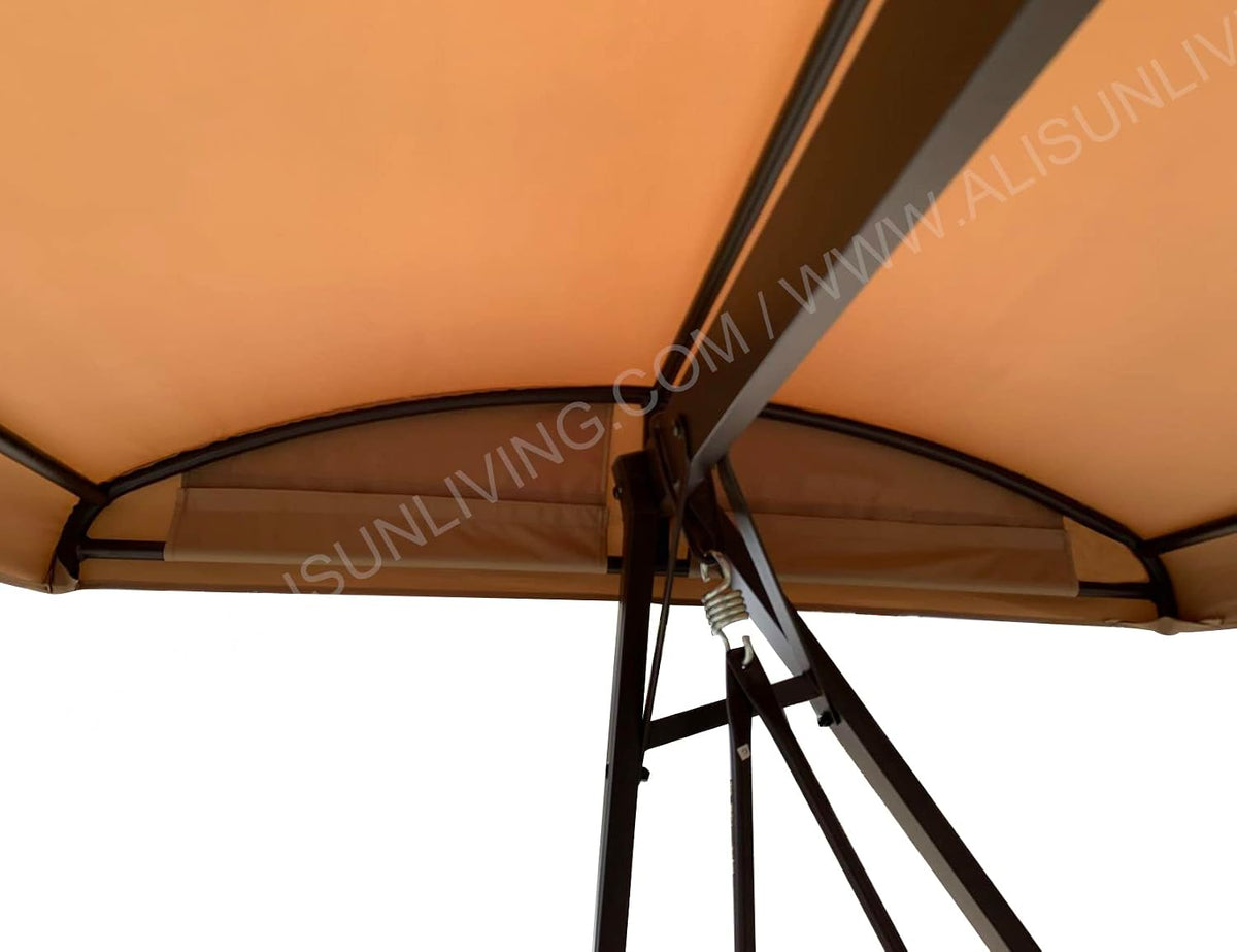 alisuncanopy top & cushions for gss00132d cunningham patio, side view