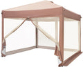 Sophia & William Canopy Tent 10x10 Pop Up with Netting, Portable Shade